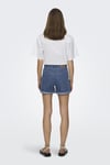 Only Onlvega % 100 Pamuk Regular Fit Yüksek Bel Mini Kot Kadın Short 15230571 MAVİ