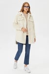 Only Onlvida Regular Fit Yumuşak Dokulu Düğmeli Bayan Mont 15260048 TAŞ