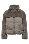 Only Onlwanja Regular Fit Peluş Detaylı Şişme Bayan Mont 15292945 VİZON