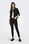 Only Onlwonder Pamuklu Regular Fit Kadın Kot Ceket 115243147 KÖMÜR