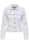 Only Onlwonder Pamuklu Regular Fit Kadın Kot Ceket 115243147 BEYAZ