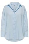 Only Onlzazima Modal Oversize Fit Uzun Kollu Bayan Gömlek 15272523 AÇIK MAVİ