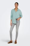 Only Onlzazima Modal Oversize Fit Uzun Kollu Bayan Gömlek 15272523 AÇIK YEŞİL