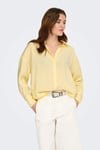 Only Onlzazima Modal Oversize Fit Uzun Kollu Kadın Gömlek 15272523 SARI