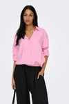 Only Onlzazima Modal Oversize Fit Uzun Kollu Bayan Gömlek 15272523 PEMBE