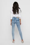 Only Pamuklu Normal Bel Skinny Fit Onlblush Jeans Bayan Kot Pantolon 15223417 AÇIK MAVİ