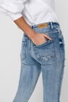 Only Pamuklu Normal Bel Skinny Fit Onlblush Jeans Bayan Kot Pantolon 15223417 AÇIK MAVİ