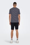 Only & Sons Onsbale Çizgili % 100 Pamuk Regular Fit Bisiklet Yaka Erkek T Shirt 22025680 KOYU LACIVERT