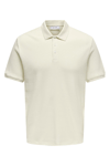 Only & Sons Onsderek % 100 Pamuk Regular Fit Düğmeli Erkek Polo Yaka T Shirt 22032827 KREM