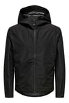 Only & Sons Onsfinlystorm Regular Fit Kapüşonlu Erkek Yağmurluk 22034367 SİYAH