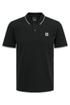 Only & Sons Onsfletcher Pamuklu Regular Fit Düğmeli Erkek Polo Yaka T Shirt 22024827 SİYAH