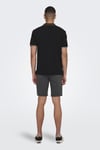 Only & Sons Onsfletcher Pamuklu Regular Fit Düğmeli Erkek Polo Yaka T Shirt 22024827 SİYAH