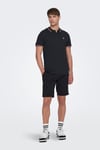 Only & Sons Onsfletcher Pamuklu Regular Fit Düğmeli Erkek Polo Yaka T Shirt 22024827 KOYU LACIVERT
