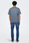 Only & Sons Onsfred % 100 Pamuk Relaxed Fit Bisiklet Yaka Erkek T Shirt 22022532 GRİ