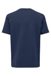 Only & Sons Onskian Pamuklu Regular Fit Bisiklet Yaka Erkek T Shirt 22028692 LACİVERT