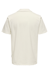 Only & Sons Onskian Streç Pamuklu Regular Fit Erkek Polo Yaka T Shirt 22032818 BEYAZ