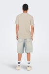 Only & Sons Onskian Streç Pamuklu Regular Fit Erkek Polo Yaka T Shirt 22032818 TAŞ