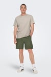 Only & Sons Onslevi % 100 Pamuk Relaxed Fit Bisiklet Yaka Logolu Erkek T Shirt 22028147 TAŞ