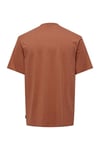 Only & Sons Onslevi % 100 Pamuk Relaxed Fit Bisiklet Yaka Logolu Erkek T Shirt 22028147 Tarçın