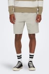 Only & Sons Onslinus Pamuk ve Keten Karışımlı Erkek Short 22024967 TAŞ