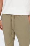 Only & Sons Onslİnus Streç Pamuklu Tapered Fit Lastikli Bel Daralan Paça Jogger Erkek Pantolon 22029765 BEJ