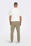 Only & Sons Onslİnus Streç Pamuklu Tapered Fit Lastikli Bel Daralan Paça Jogger Erkek Pantolon 22029765 BEJ