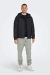 Only & Sons Onsmack Su Geçirmez Kapüşonlu Regular Fit Mevsimlik Erkek Mont 22024207 SİYAH