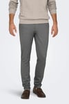 Only & Sons Onsmark Slim Fit Normal Bel Dar Paça Erkek Pantolon 22030256 GRİ