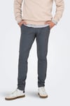 Only & Sons Onsmark Slim Fit Normal Bel Dar Paça Erkek Pantolon 22030256 MAVİ