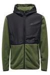 Only & Sons Onsnoah Regular Fit Kapüşonlu Erkek Polar 22026190 SİYAH-HAKİ