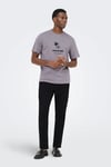 Only & Sons Onsreid  Pamuklu Normal Bel Dar Paça Erkek Pantolon 22036359 SİYAH