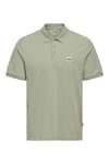 Onsdawson Pamuklu Regular Fit Düğmeli Erkek Polo Yaka T Shirt 22036883 AÇIK YEŞİL
