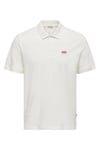 Onsdawson Pamuklu Regular Fit Düğmeli Erkek Polo Yaka T Shirt 22036883 KREM