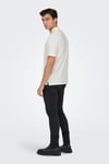 Onsdawson Pamuklu Regular Fit Düğmeli Erkek Polo Yaka T Shirt 22036883 KREM