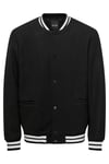 Onsdenver Regular Fit Kolej Yaka Bomber Erkek Ceket 22025212 SİYAH