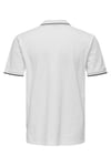 Onsfletcher Pamuklu Regular Fit Düğmeli Erkek Polo Yaka T Shirt 22024827 BEYAZ