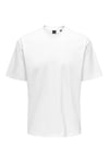 Onsfred % 100 Pamuk Relaxed Fit Bisiklet Yaka Erkek T Shirt 22022532 EKRU