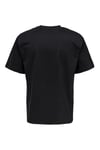 Onsfred % 100 Pamuk Relaxed Fit Bisiklet Yaka Erkek T Shirt 22022532 SİYAH