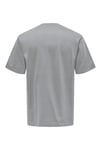 Onsfred % 100 Pamuk Relaxed Fit Bisiklet Yaka Erkek T Shirt 22022532 FÜME