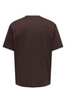Onsfred % 100 Pamuk Relaxed Fit Bisiklet Yaka Erkek T Shirt 22022532 KOYU KAHVE