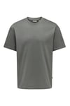 Onsfred % 100 Pamuk Relaxed Fit Bisiklet Yaka Erkek T Shirt 22022532 AÇIK HAKİ