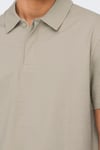 Onskian Pamuklu Regular Fit Düğmeli Erkek Polo Yaka T Shirt 22028694 BEJ