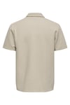Onskian Pamuklu Regular Fit Düğmeli Erkek Polo Yaka T Shirt 22028694 BEJ