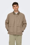 Onskosmo Regular Fit Ceket Yaka Erkek Mont 22031626 BEJ