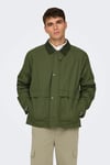 Onskosmo Regular Fit Ceket Yaka Erkek Mont 22031626 Olive