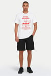 Onsloc Pamuklu Relaxed Normal Bel Cepli Erkek Short 22029214 SİYAH
