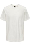Onsmarco % 100 Pamuk Relaxed Fit Bisiklet Yaka Erkek T Shirt 22029457 EKRU