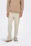 Onsmark Regular Fit Normal Bel Erkek Pantolon 22033199 BEJ