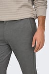 Onsmark Slim Fit Normal Bel Dar Paça Erkek Pantolon 22030256 GRİ