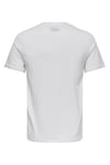 Onsmax % 100 Pamuk Regular Fit Bisiklet Yaka Erkek T Shirt 22025208 BEYAZ
